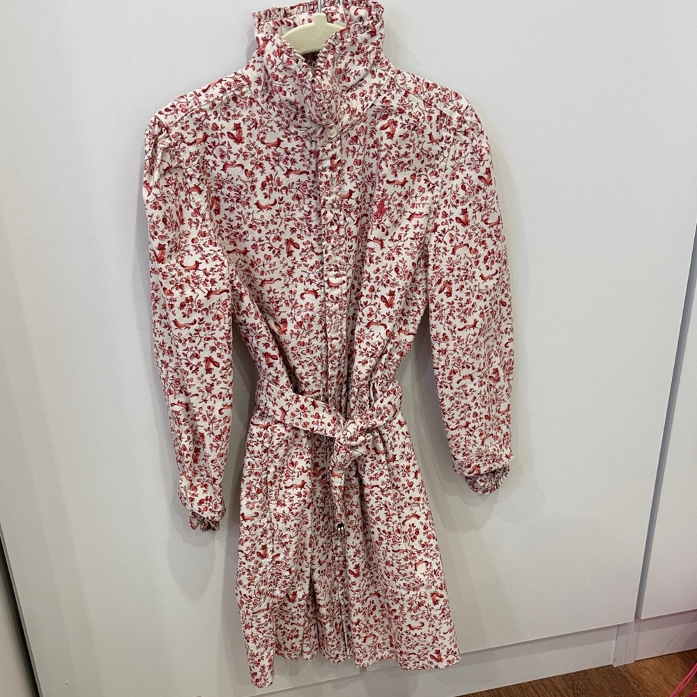 Polo by Ralph Lauren Red and White Floral Blouse